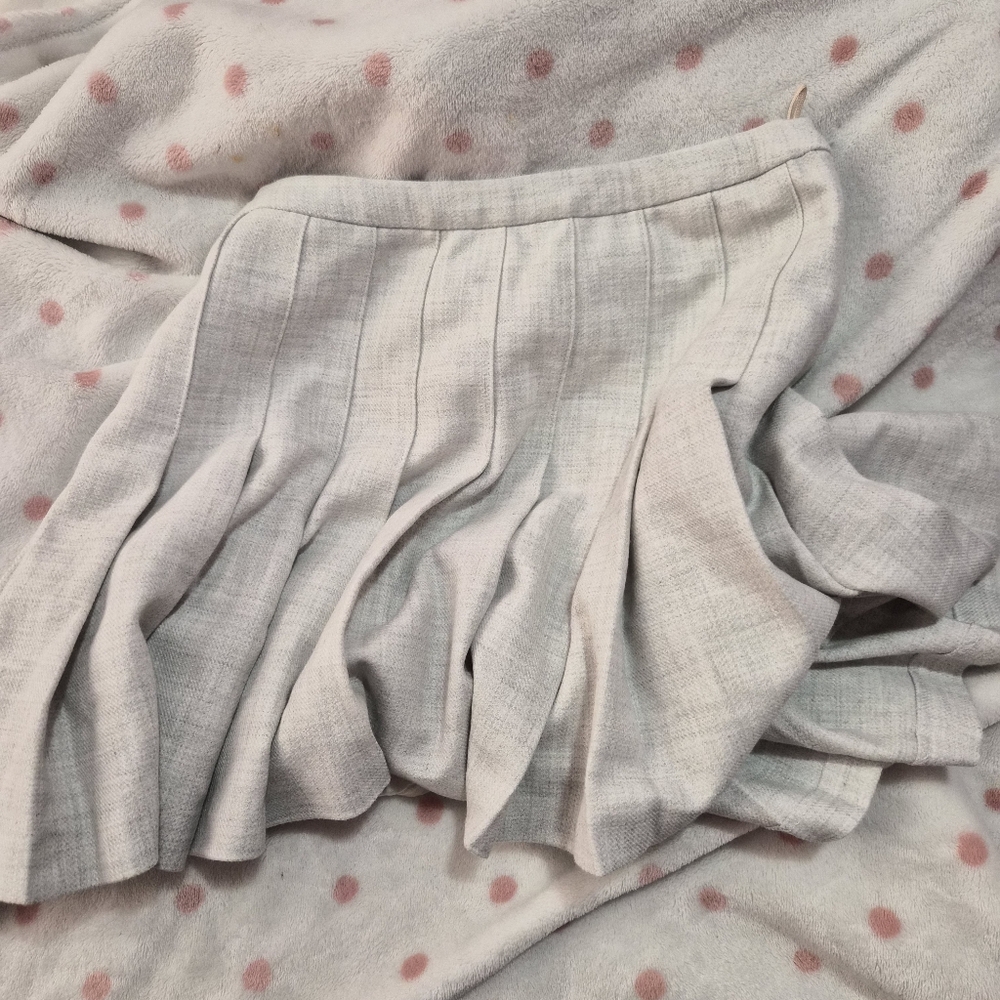 Wilfred Light Gray Mini Skirt